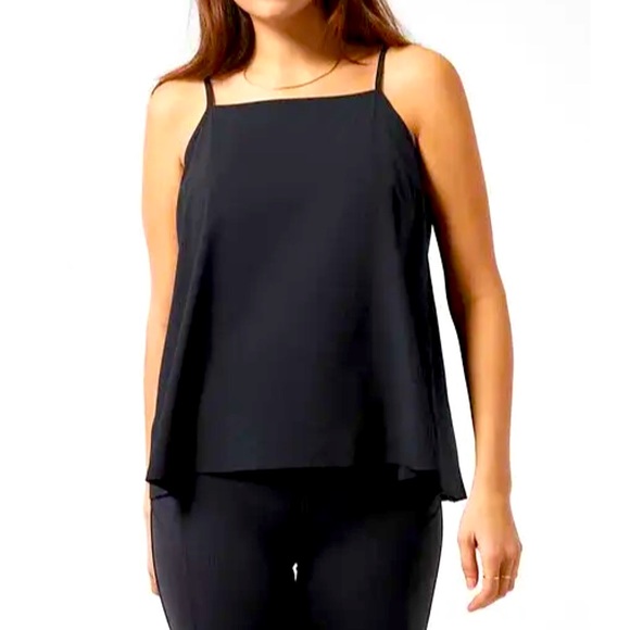 Athleta Tops - Athleta size L women’s Black Pleated back tank top adjustable straps breathable